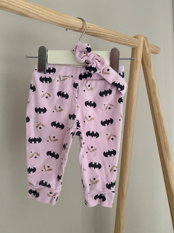 BATMAN Pants & Headband (3-6 Months)