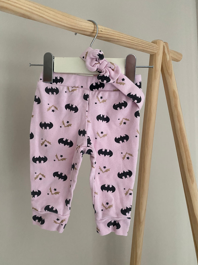 BATMAN Pants & Headband (3-6 Months)