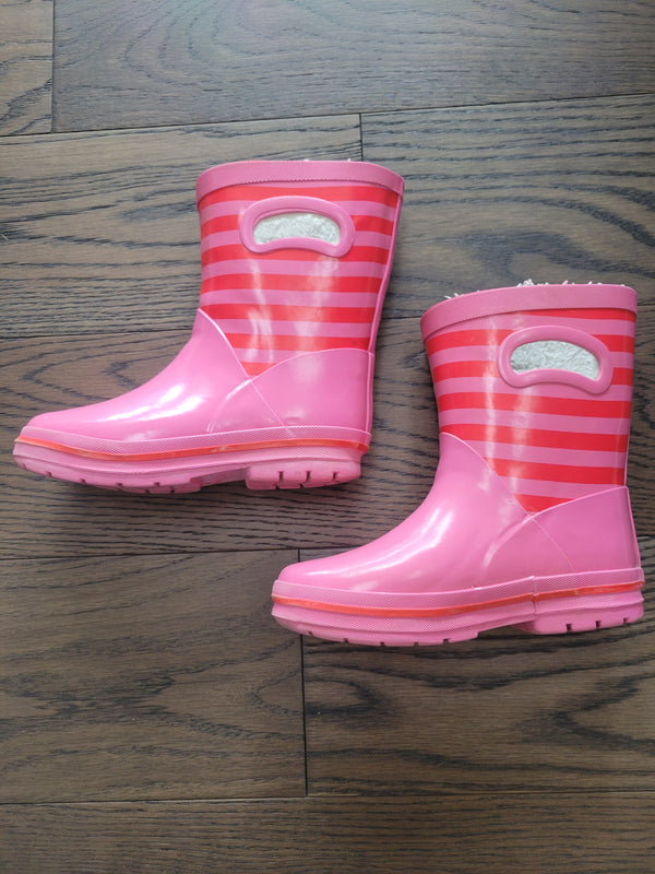 GEORGE Fleece Lined Rubber Boots (Size 13)