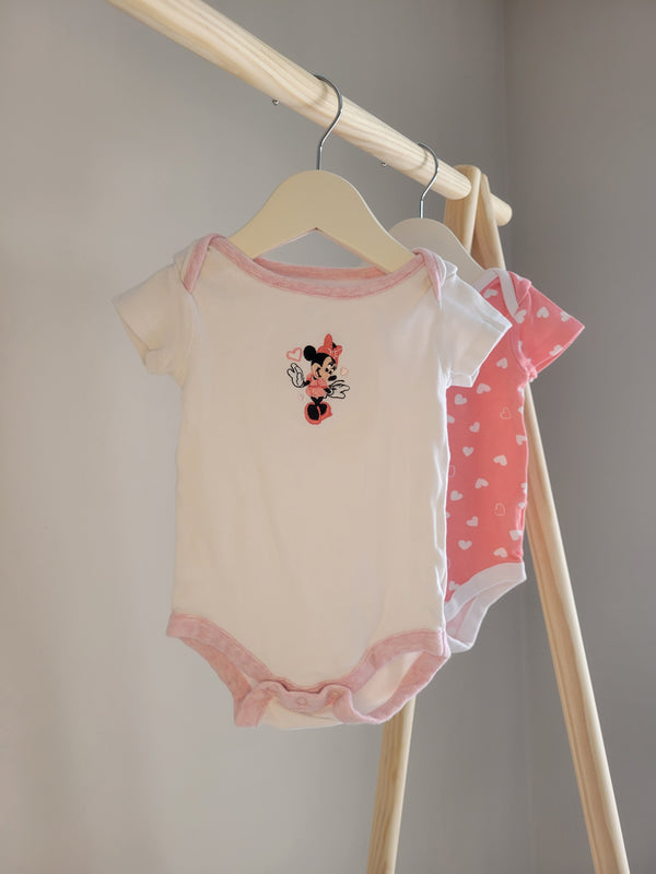 GEORGE Mini Mouse Onesies (0-3 Months)