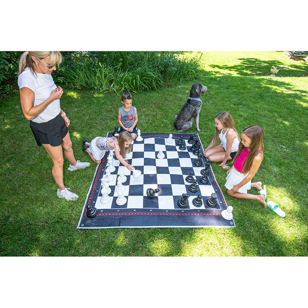 3-IN-1 JUMBO GAME SET. CHECKERS, CHESS, BACKGAMMONS
