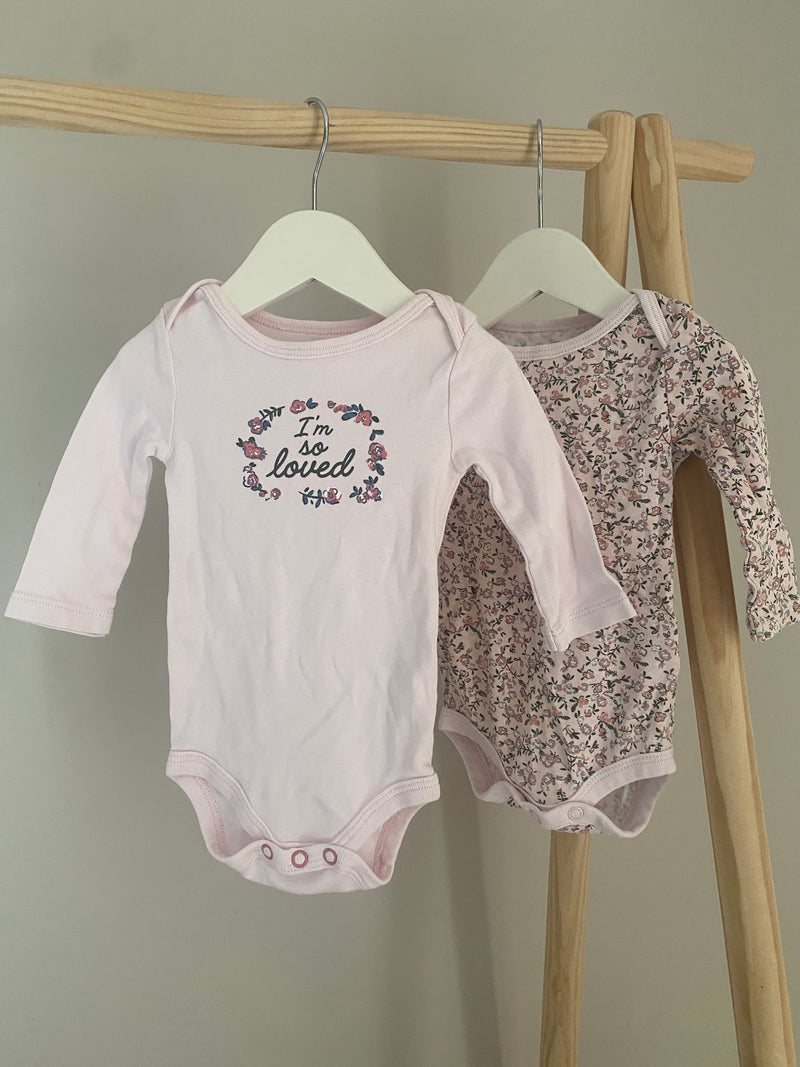 JOE FRESH Two Long Sleeves (0-3 Months)