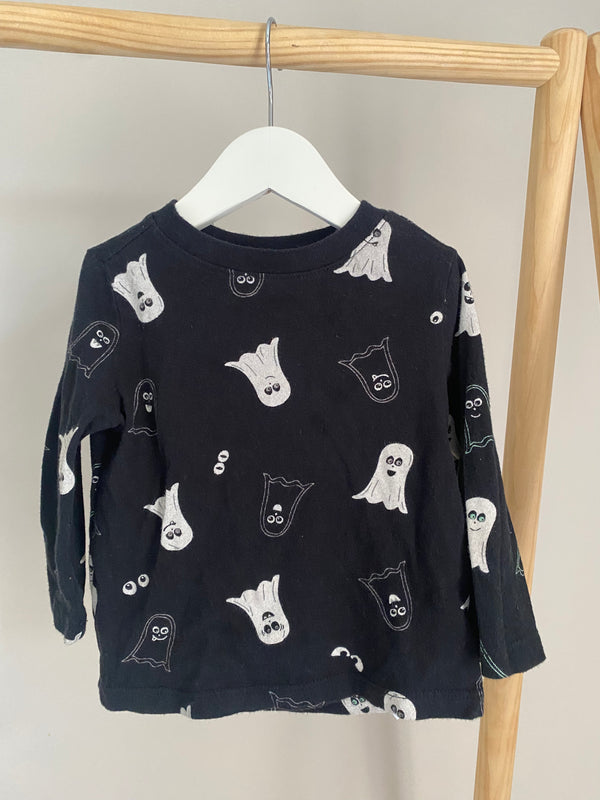 OLD NAVY Halloween Ghost Long Sleeve (12-18 Months)