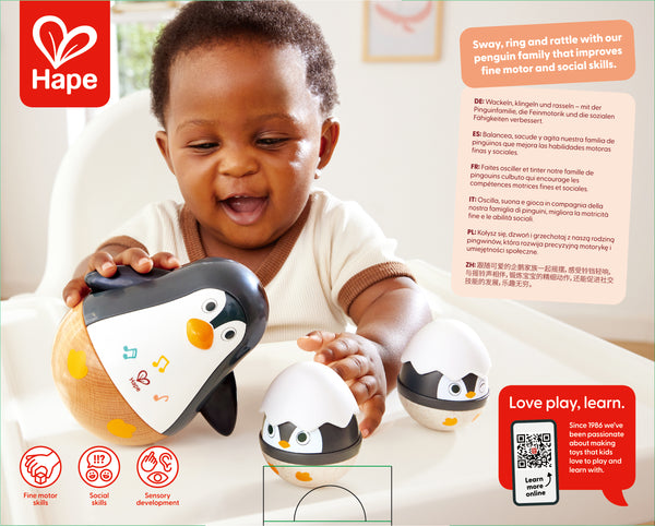 WOBBLING PENGUIN FAMILY – HAPE