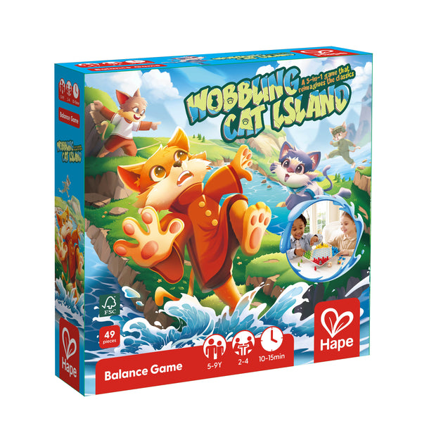 WOBBLING CAT ISLAND – 3-IN-1 GAME – HAPE