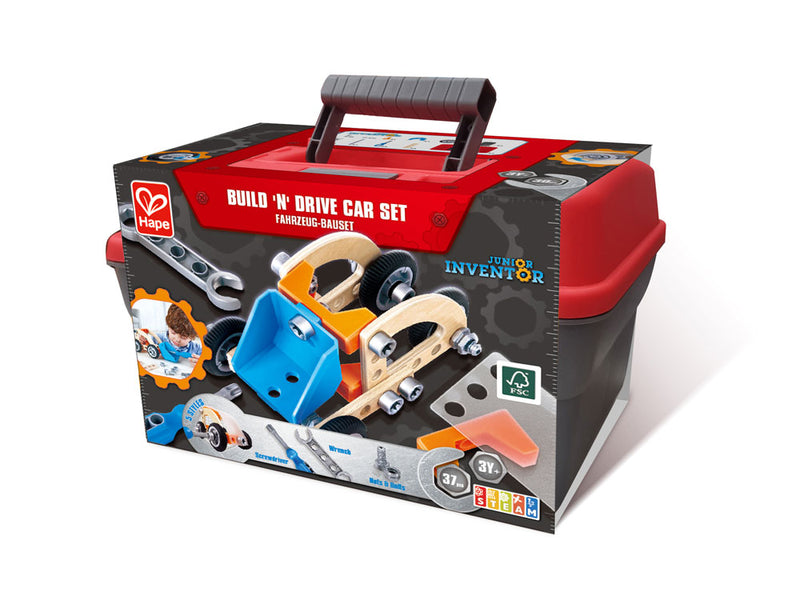 BUILD ”N” DRIVE CAR SET – HAPE