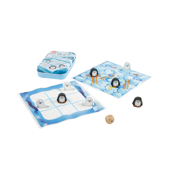 2-IN-1 GAME: SNAKES & LADDERS/TIC-TAC-TOE – HAPE