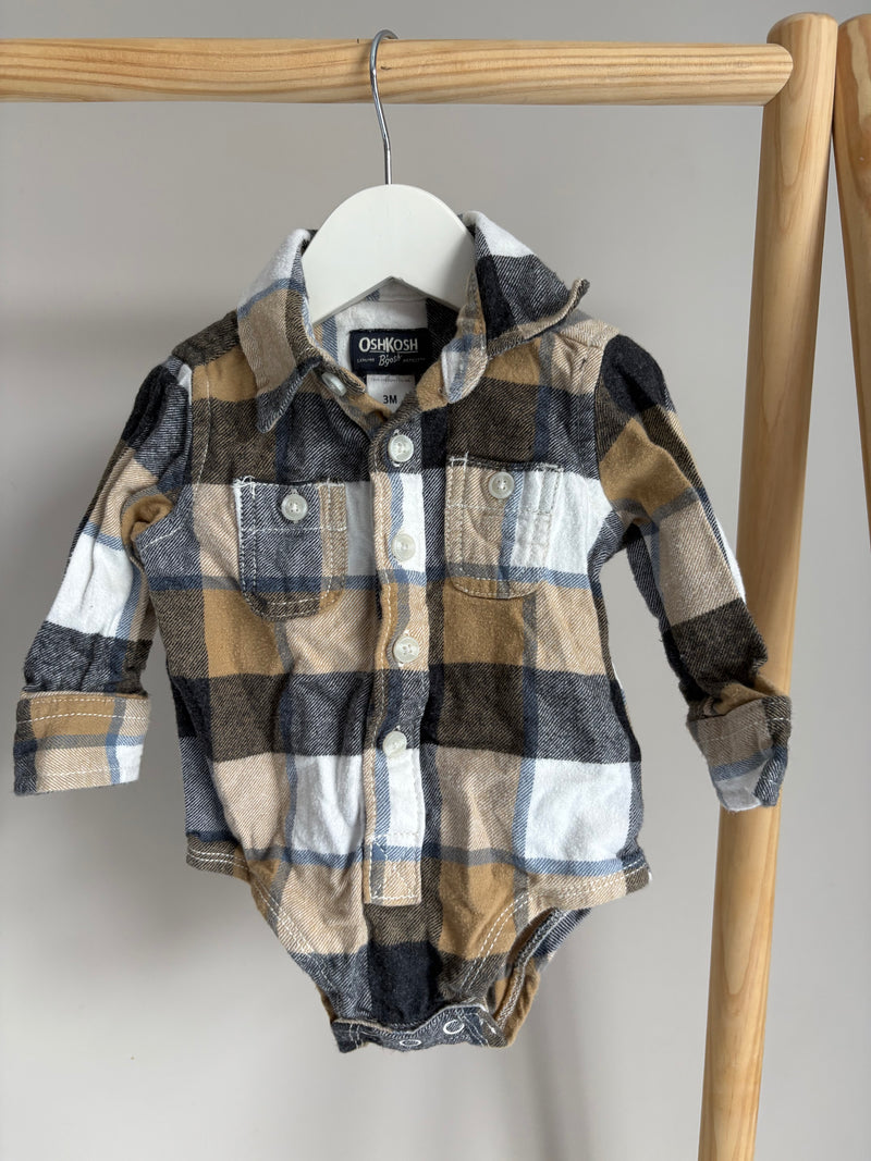 OSH KOSH Long Sleeve Onesie (3 Months)
