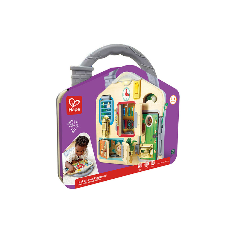 LOCK & LEARN PLAYBOARD – HAPE