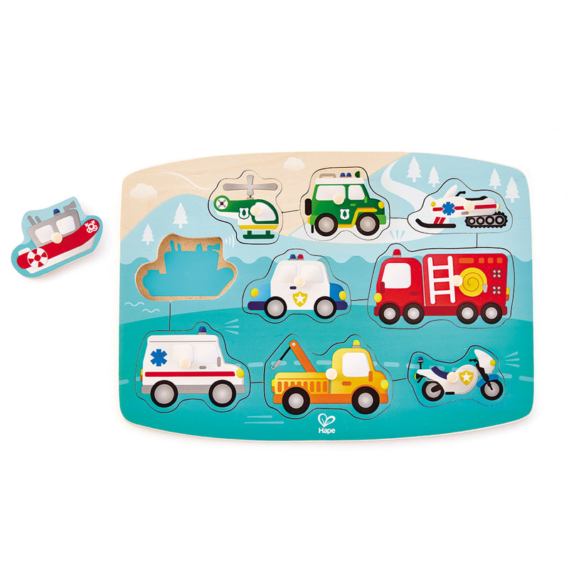 EMERGENCY PEG PUZZLE – HAPE