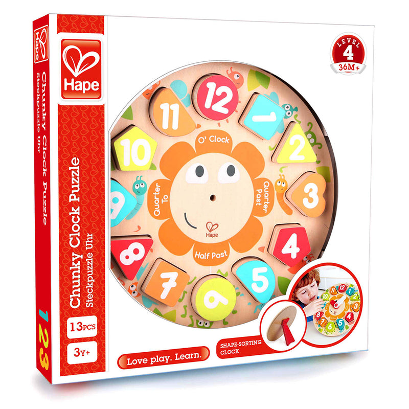 CHUNKY CLOCK PUZZLE – HAPE