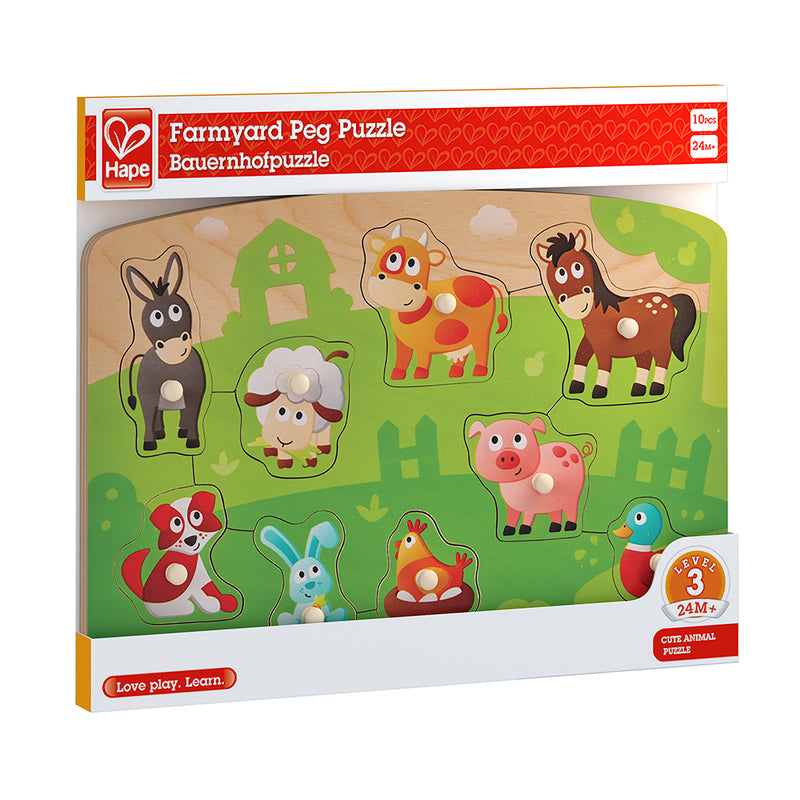 FARMYARD PEG PUZZLE – HAPE