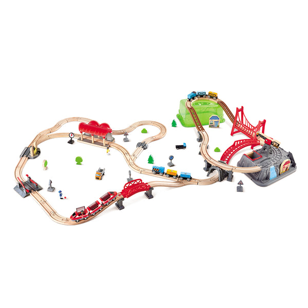 RAILWAY BUCKET-BUILDER SET – HAPE
