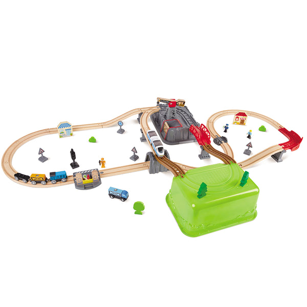 RAILWAY BUCKET-BUILDER SET – HAPE
