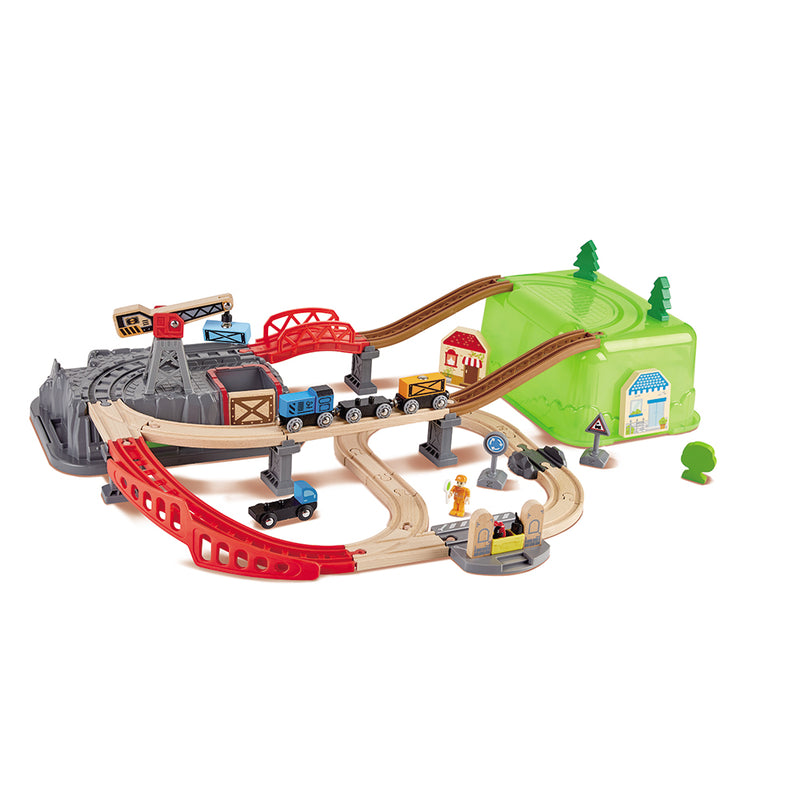 RAILWAY BUCKET-BUILDER SET – HAPE