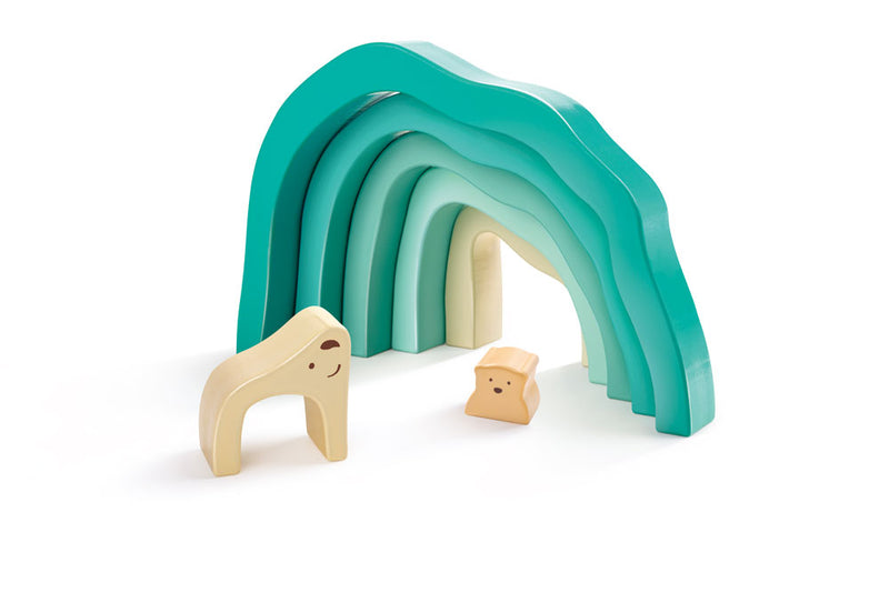 ARCTIC POLAR BEAR STACKING BLOCKS – HAPE