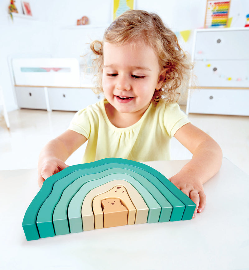 ARCTIC POLAR BEAR STACKING BLOCKS – HAPE