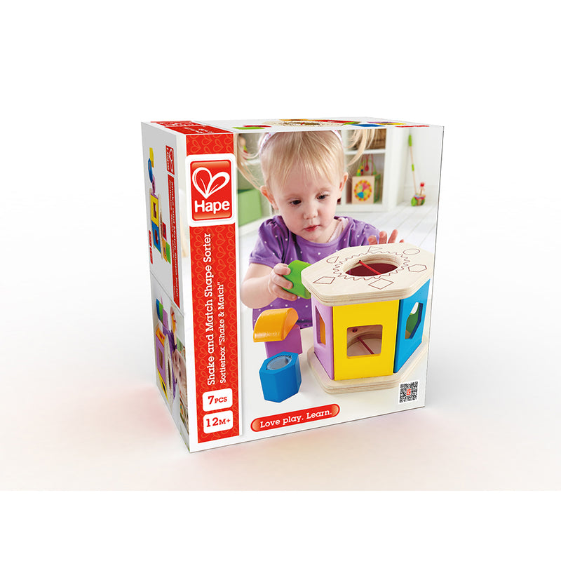 SHAKE & MATCH SHAPE SORTER – HAPE