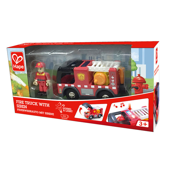 FIRE TRUCK W/SIREN – HAPE
