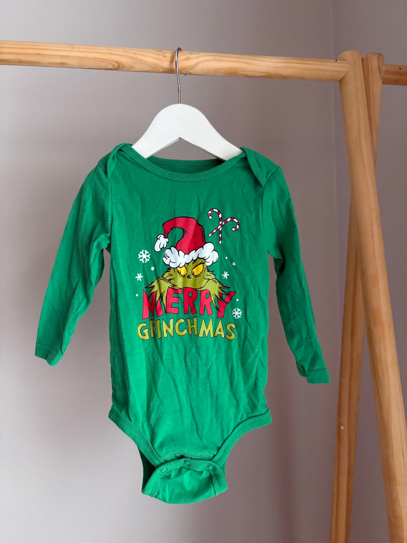 Christmas Grinch Onesie (6-12 Months)