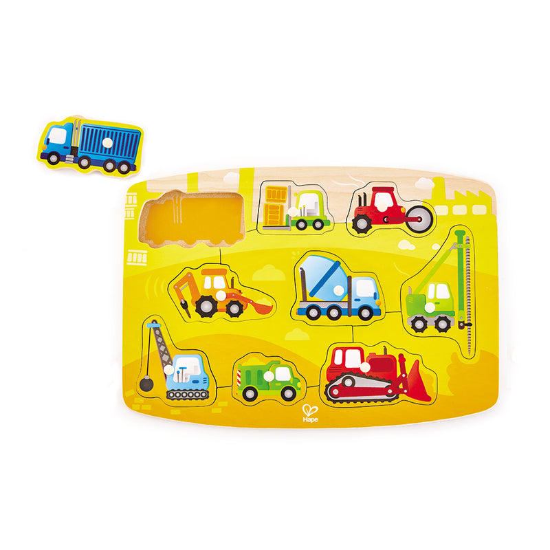 CONSTRUCTION PEG PUZZLE – HAPE