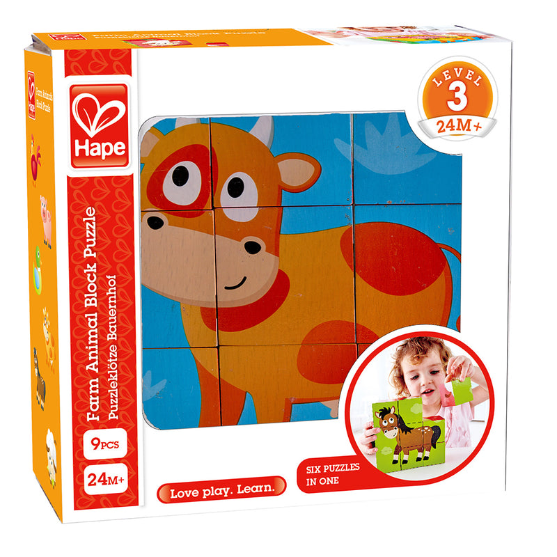 FARM ANIMAL BLOCK PUZZLE – HAPE