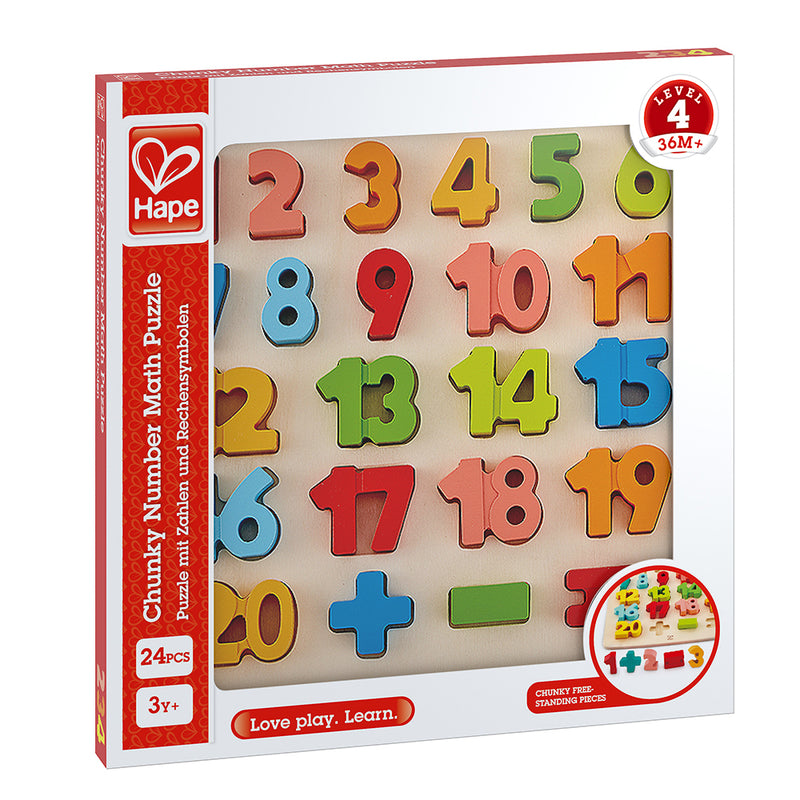 CHUNKY NUMBER MATH PUZZLE – HAPE