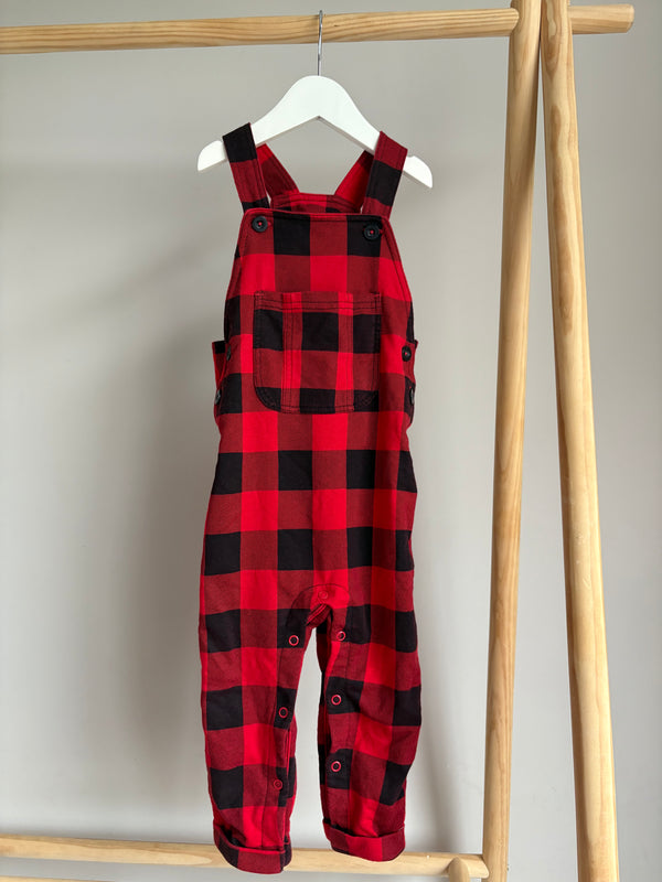 JOE FRESH Plaid Overalls (18-24 Months)