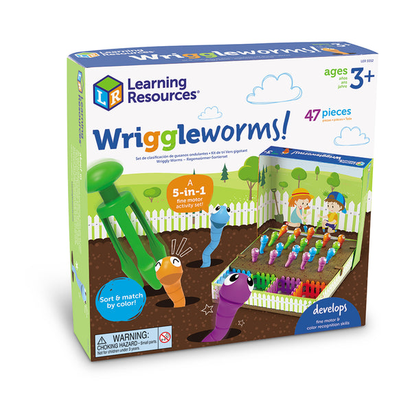 WRIGGLEWORMS!FINE-MOTOR ACTIVITY SET – LEARNING RESOURCES