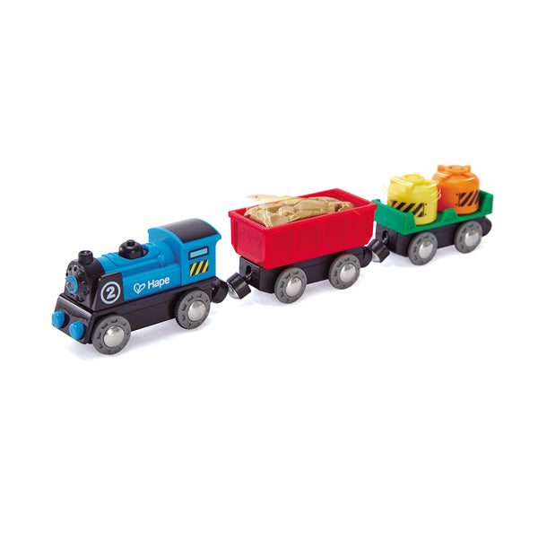 BATTERY POWERED ROLLING-STOCK SET – HAPE
