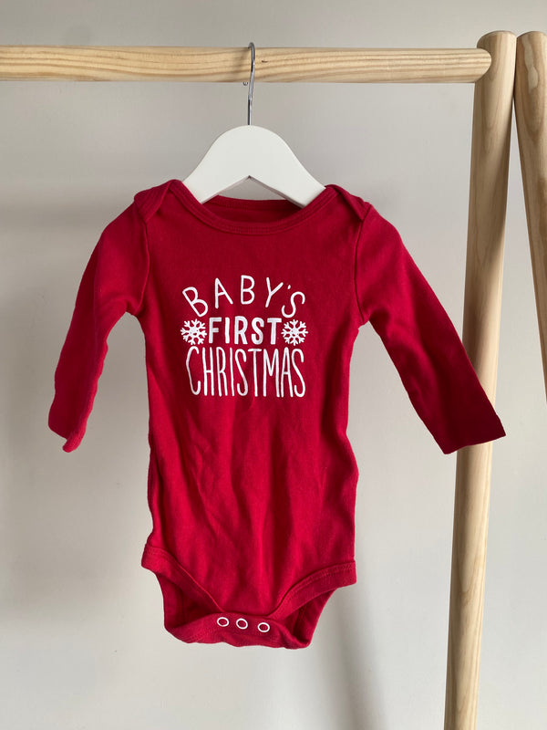JOE FRESH 1st Christmas Onesie (0-3 Months)