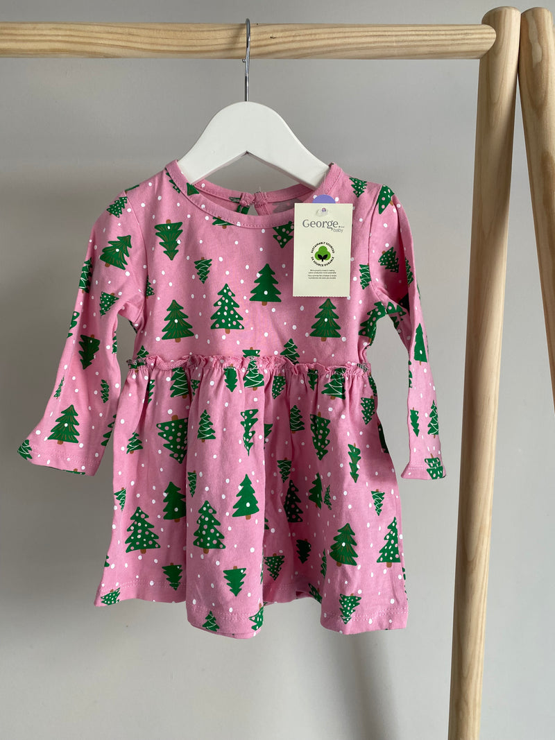 GEORGE Christmas Dress (3-6 Months)