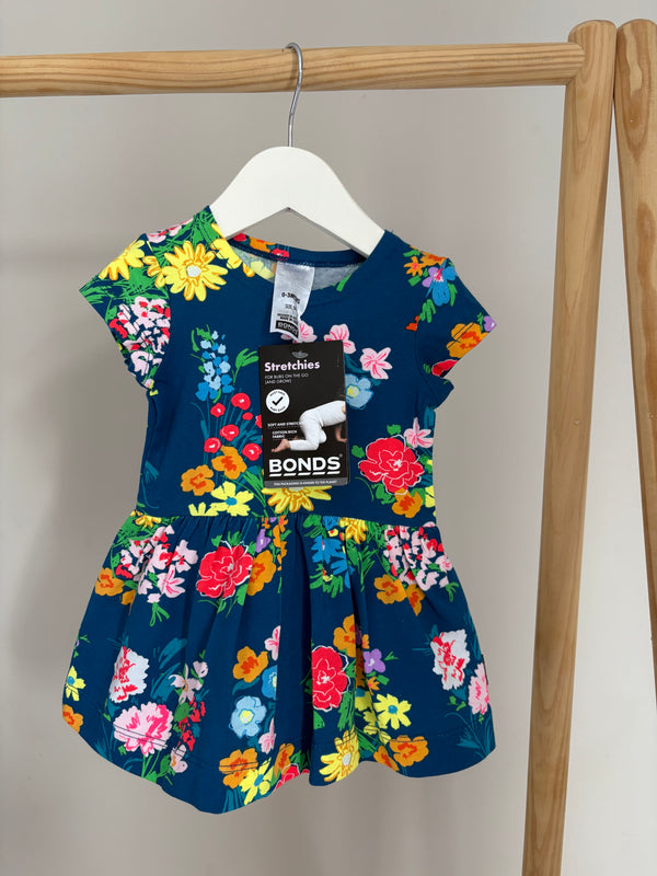 BONDS Floral Dress (0-3 Months)