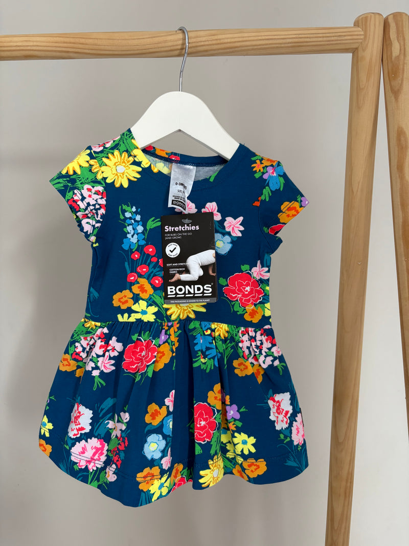 BONDS Floral Dress (0-3 Months)
