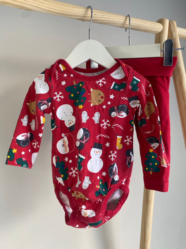 H&M Christmas Outfit (2-4 Months)
