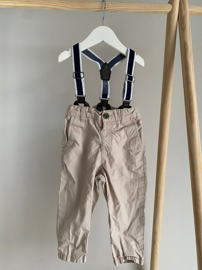 JOE FRESH Suspender Pants (12-18 Months)