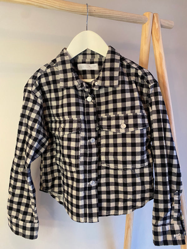 ZARA Plaid Long Sleeve (9 Years)
