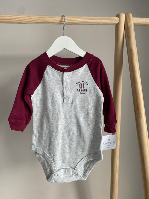 CARTERS Sport Long Sleeve Onesie (9 Months)