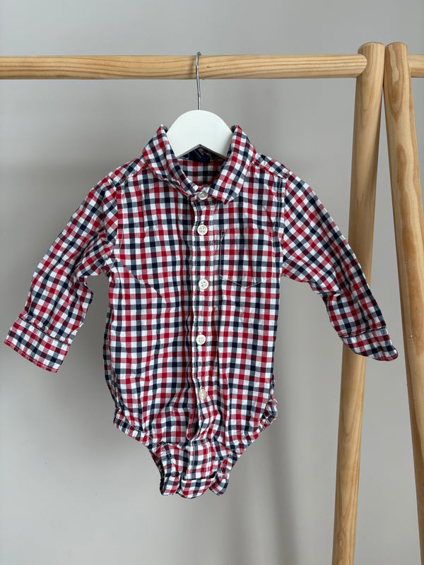 GAP Plaid Onesie (6-12 Months)