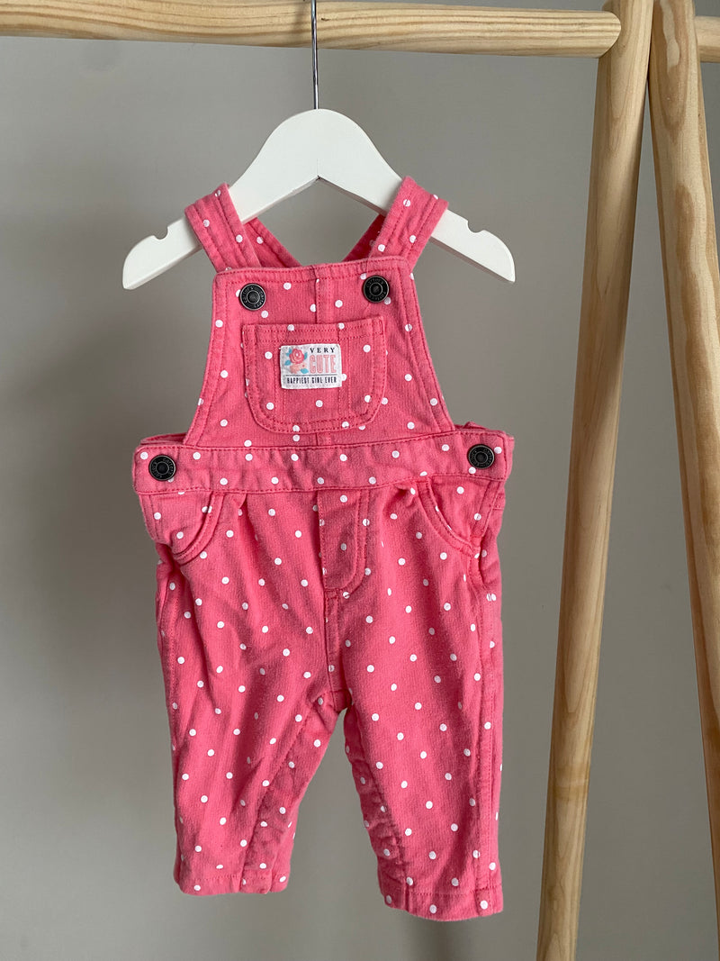 CARTERS Polk A Dot Overalls (3 Months)