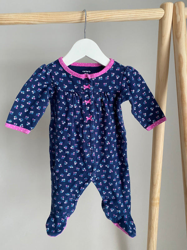 CARTERS Flower Print Sleeper (3 Months)