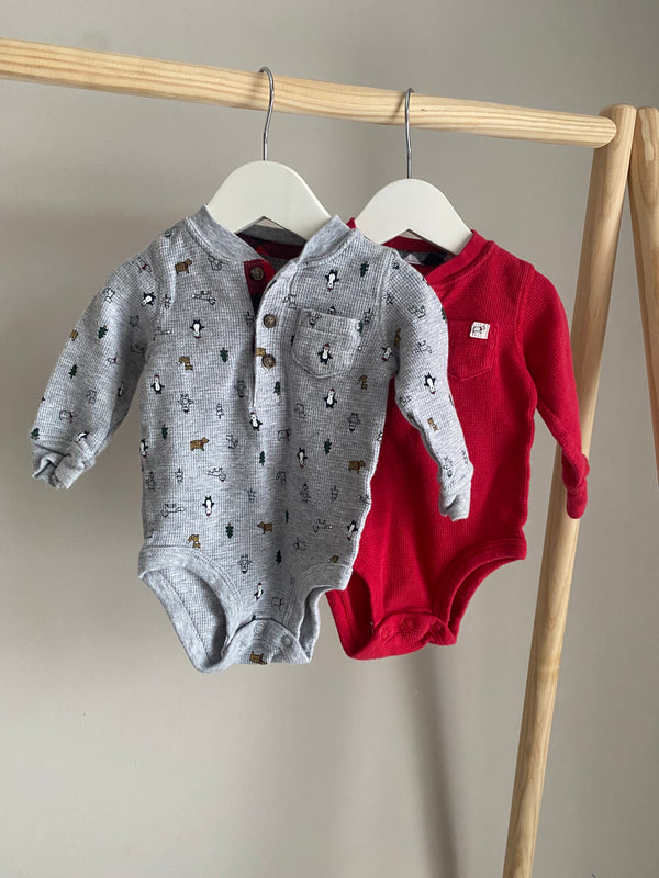 CARTERS Winter Themed Long Sleeves (6 Months)