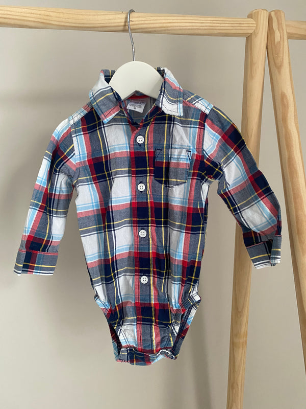 CARTERS Dress Plaid Top (6 Months)