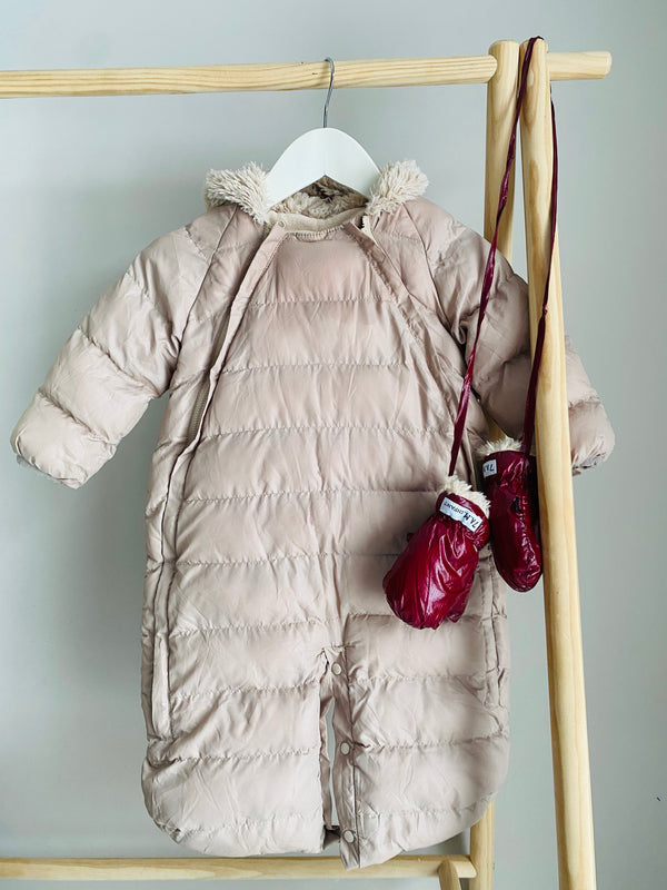 7 A.M Bunting Suit & Mittens (6-12 Months)