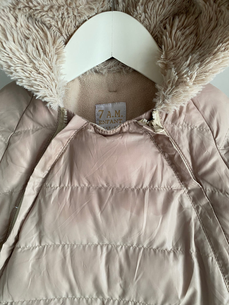 7 A.M Bunting Suit & Mittens (6-12 Months)