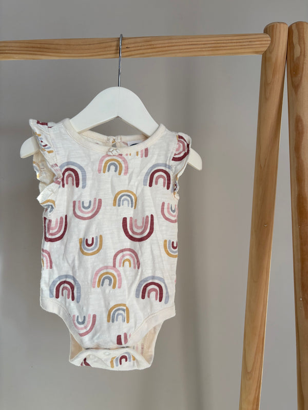 OLD NAVY Rainbow Onesie (0-3 Months)