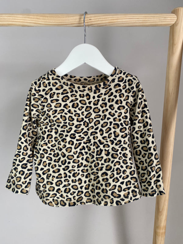 OLD NAVY Leopard Print Long Sleeve (12-18 Months)