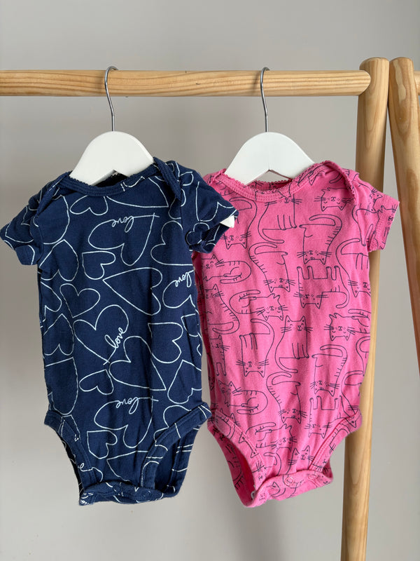CARTERS Set Of Two Onesies (3 Months)