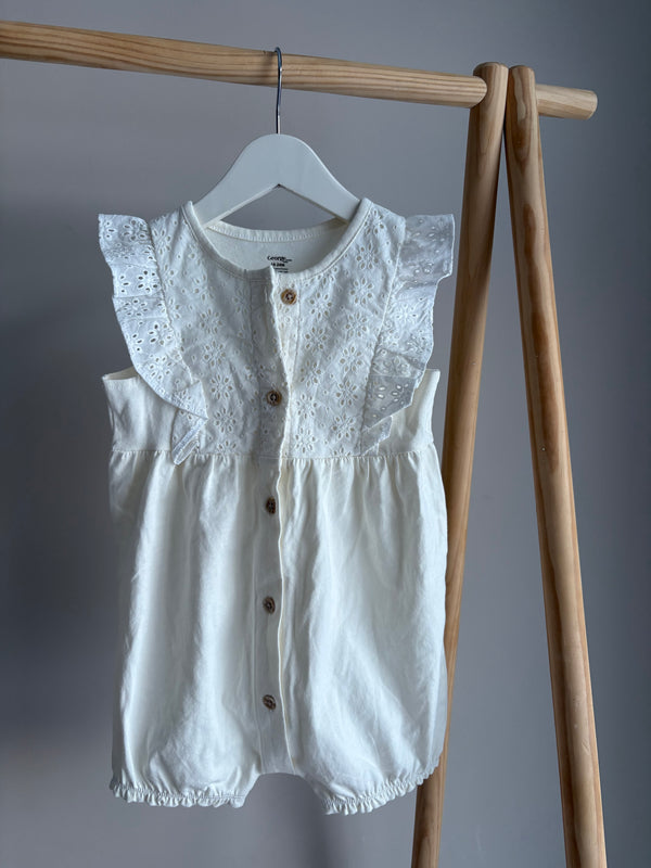 GEORGE Lace Detailed Romper (18-24 Months)