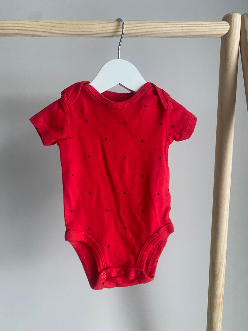 CARTERS Heart T-Shirt Onesie (3 Months)